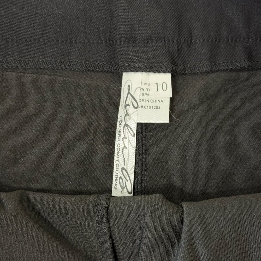 Lulu B Black Scalloped Skort Size 10 Pull On Golf Tennis Skirt NWT - Picture 9 of 11